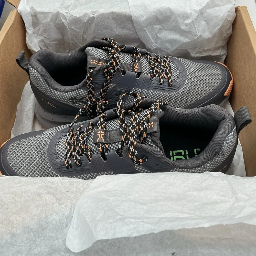 KURU Trail Sneakers - Gray and‎ Orange